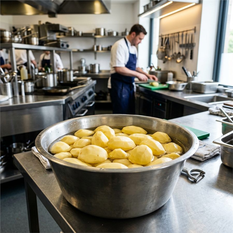 Obieranie ziemniaków Kielce – obrane ziemniaki dla gastronomii